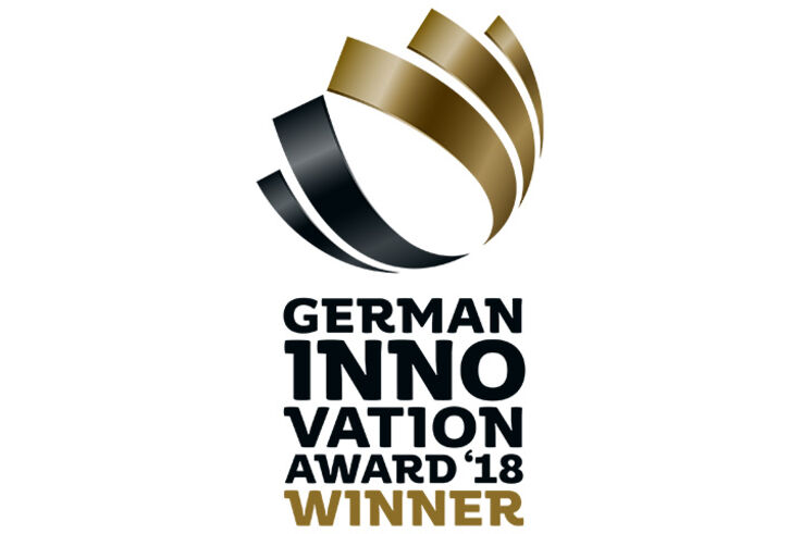 Logo of the German Innovation Award 2018 winner