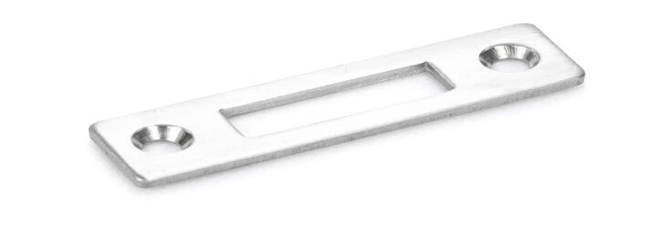 LK strike plate matt Glass fitting strike plate