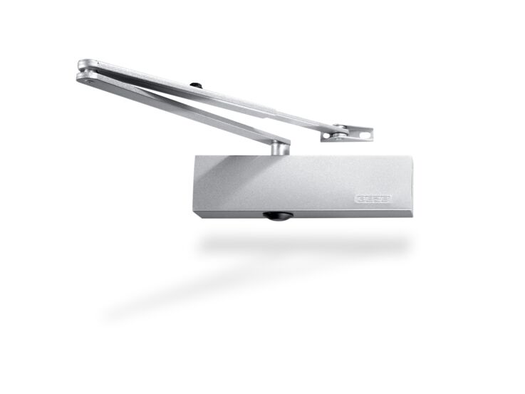 Product shot (72728) - Overhead pinion door closer with link arm, Closing force size 1-4 after