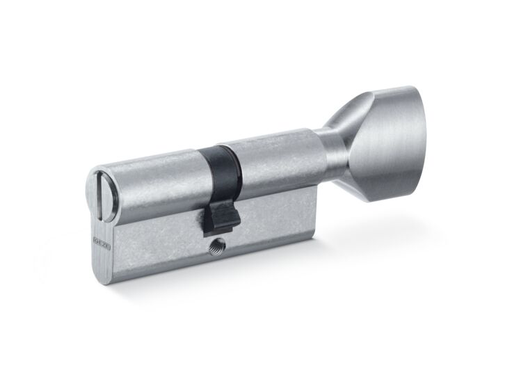 GEZE Cylinder EPC WC big knob European profile turn cylinder WC application with big knob with M5 fixing screw (70 mm)