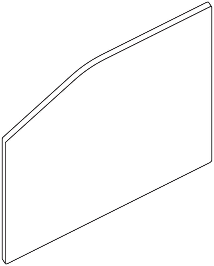 End cap set for concealed wall bracket up to 37 mm