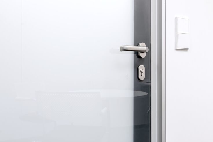 Special solutions - door with switchable glass